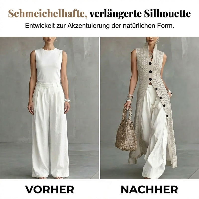 Gluschwein - 🔥 -50% NUR HEUTE! Elegante Strickweste mit Stehkragen – Stilvoll & zeitlos ✨