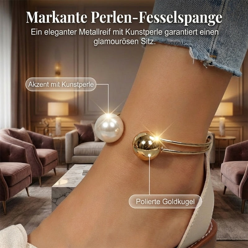 😍Zeitlich begrenzter Rabatt 49% 💥Stilvolle Riemchen-Sandalen mit Perlen-Detail