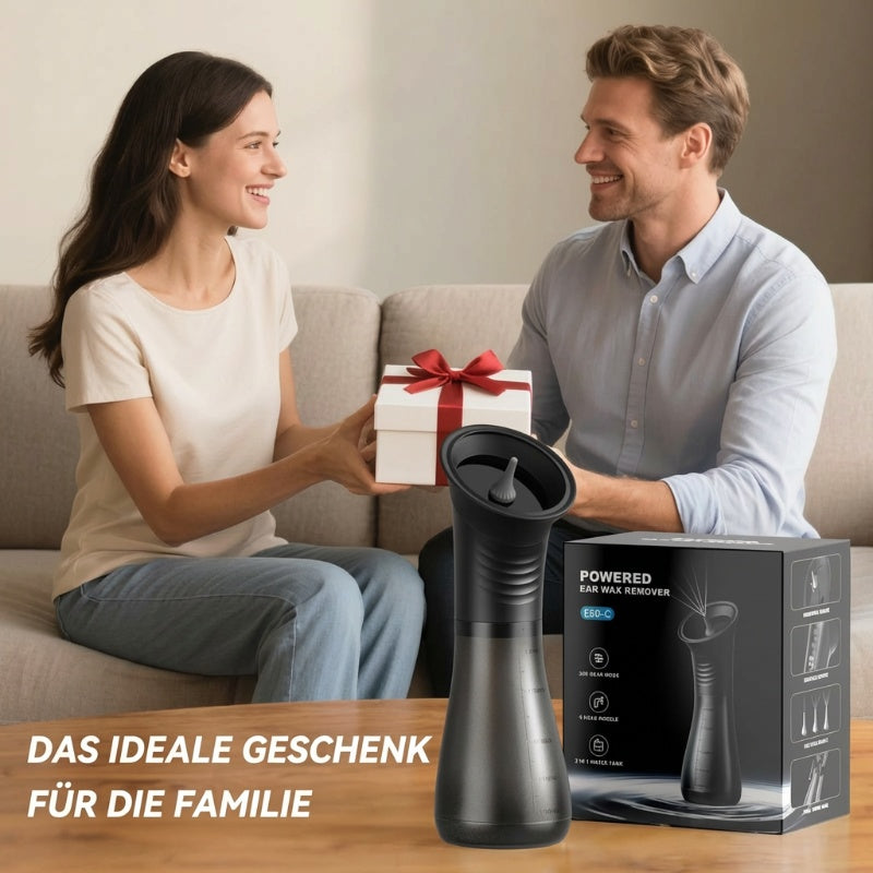 Gluschwein - 🧼Kabelloser Ohrreiniger ✨ Einstellbarer Druck, mit LED-Anzeige, Ein-Knopf-Spülung, sauber und komfortabel 🌊