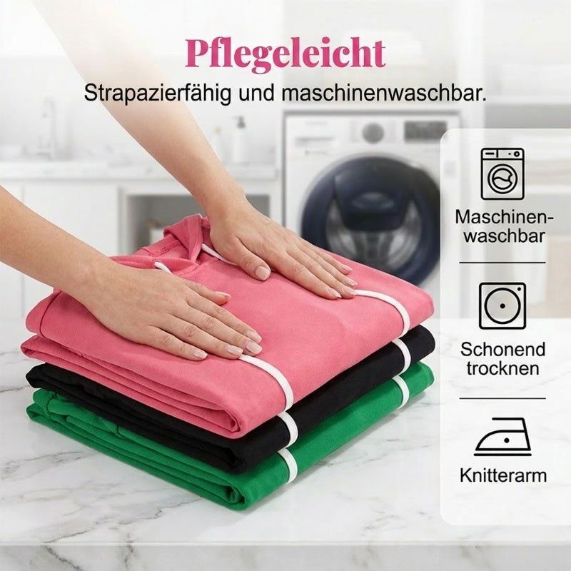 Gestreiftes Damen-Set: Kurzarm-Hoodie & Weitbein-Hose