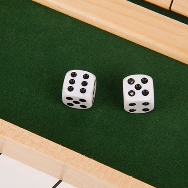 Gluschwein - Shut The Box Game - Lustiges Tisch-Mathe-Spiel für Erwachsene und Kinder