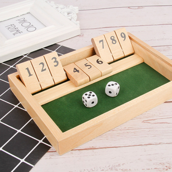 Gluschwein - Shut The Box Game - Lustiges Tisch-Mathe-Spiel für Erwachsene und Kinder