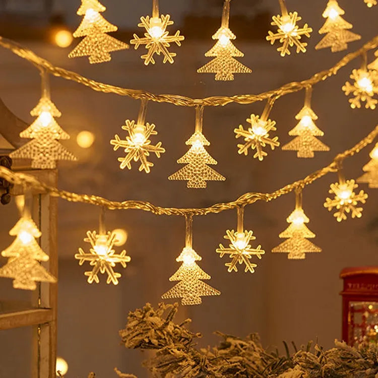 1+1 GRATIS | ChristLed | Schneeflocken-LED-Lichterkette