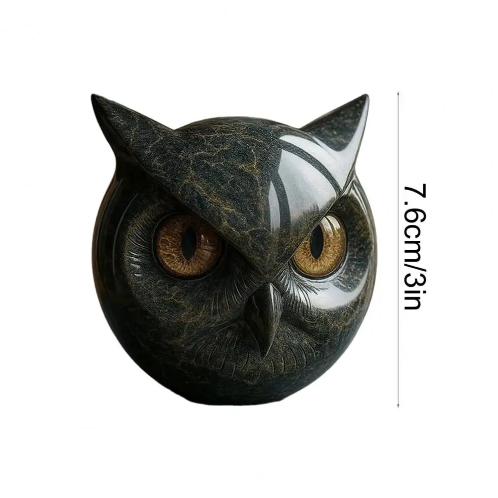 Eulen NyxCharm - Mystische Schwarze Skulptur