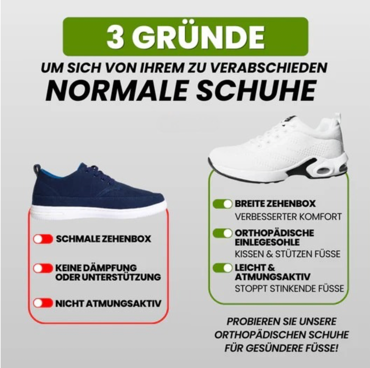 StepRelief – Ergonomische Alltagsschuhe