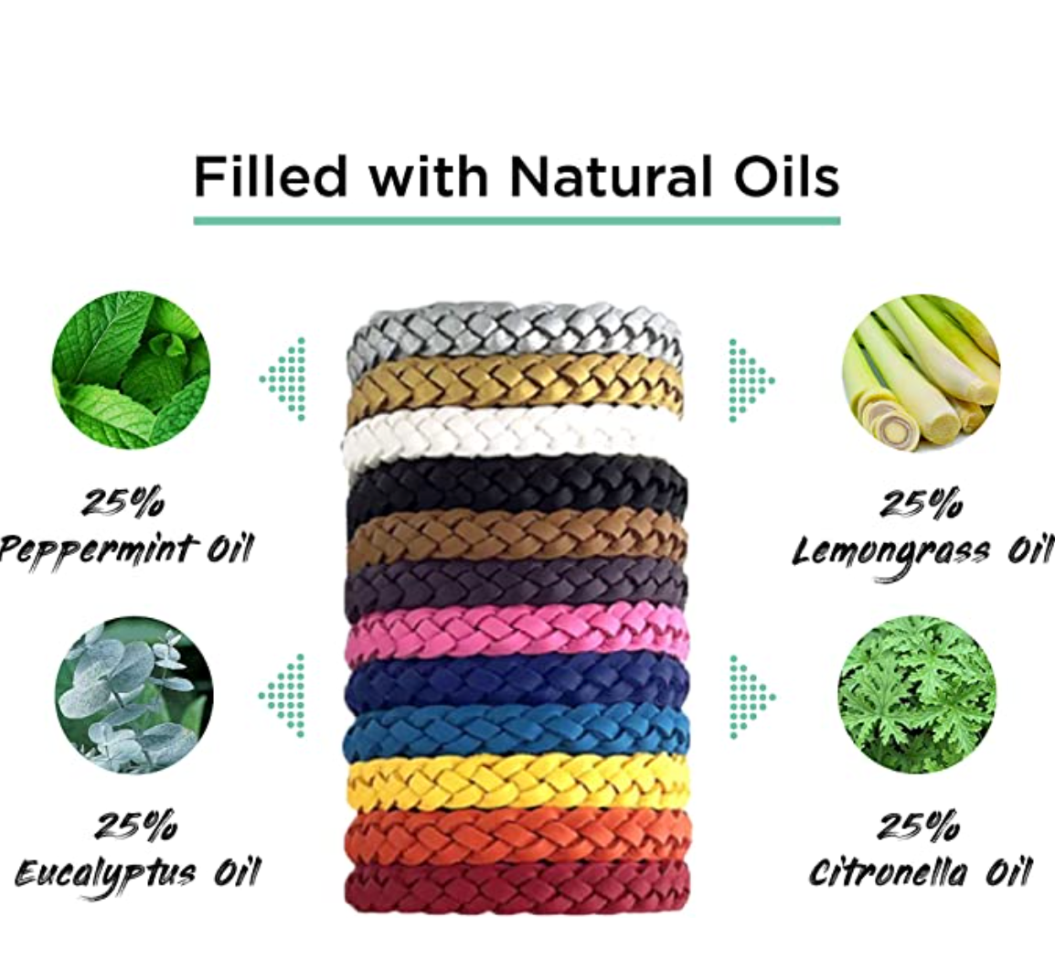 🔥Solange der Vorrat reicht 40 % Rabatt!🎉Mückenschutzarmband, 12er-Pack-Sieht gut aus und hält Mücken fern