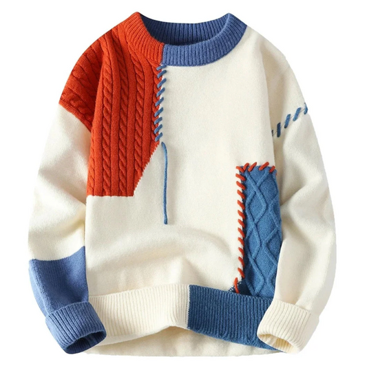 Brunetta | Patchwork-Strickpullover