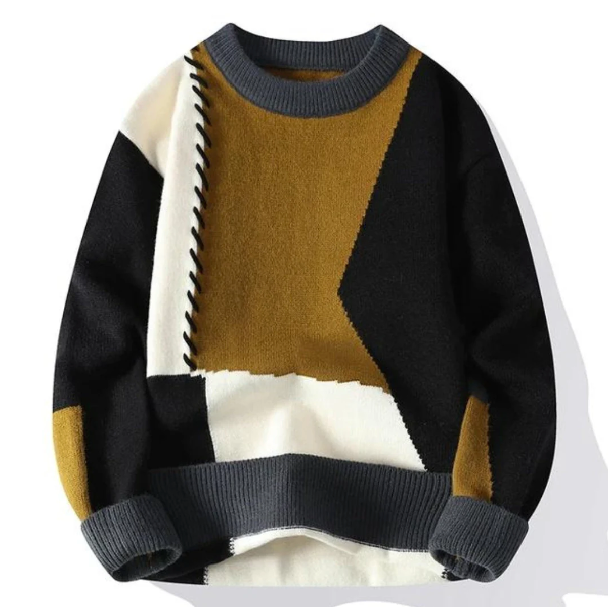 Brunetta | Patchwork-Strickpullover