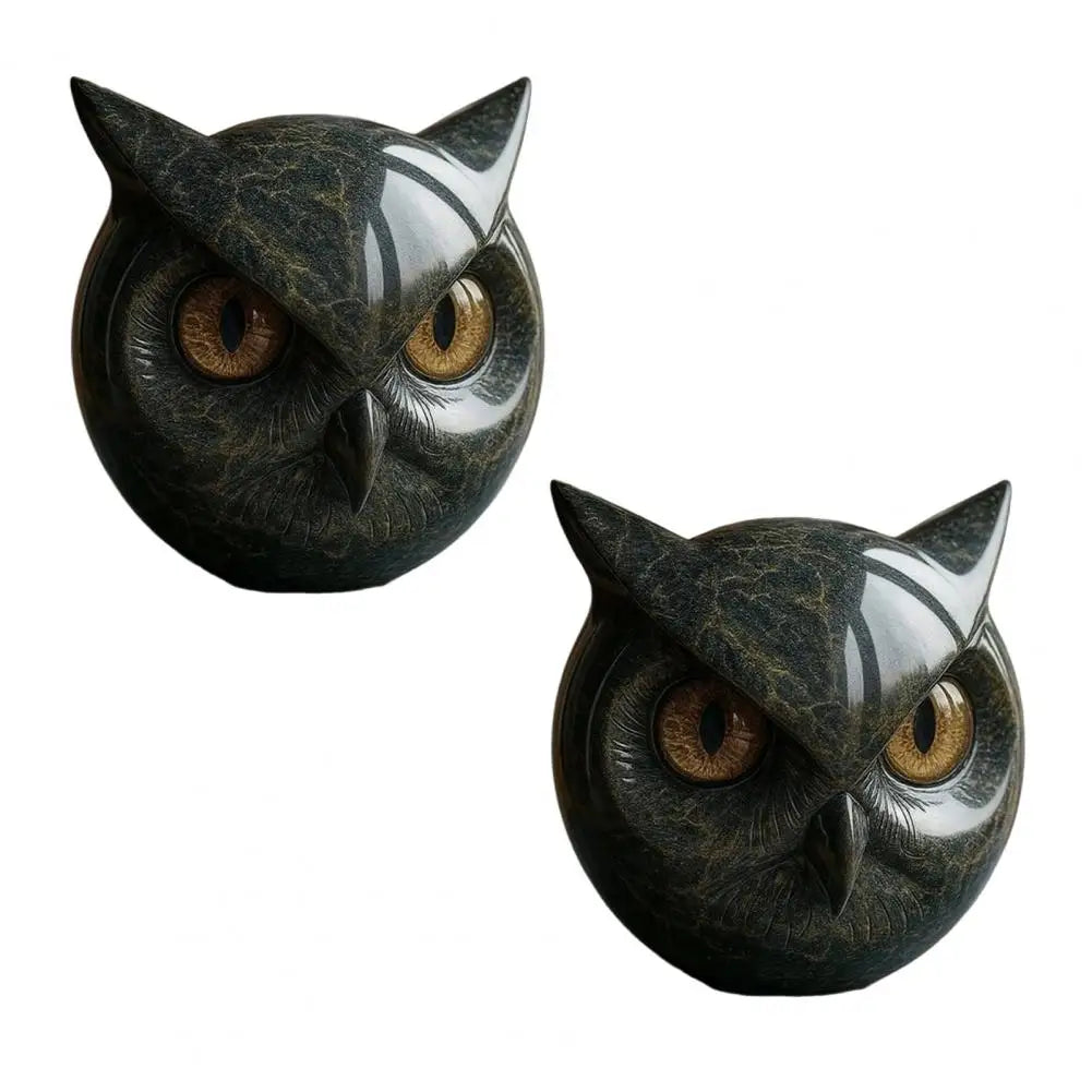 Eulen NyxCharm - Mystische Schwarze Skulptur