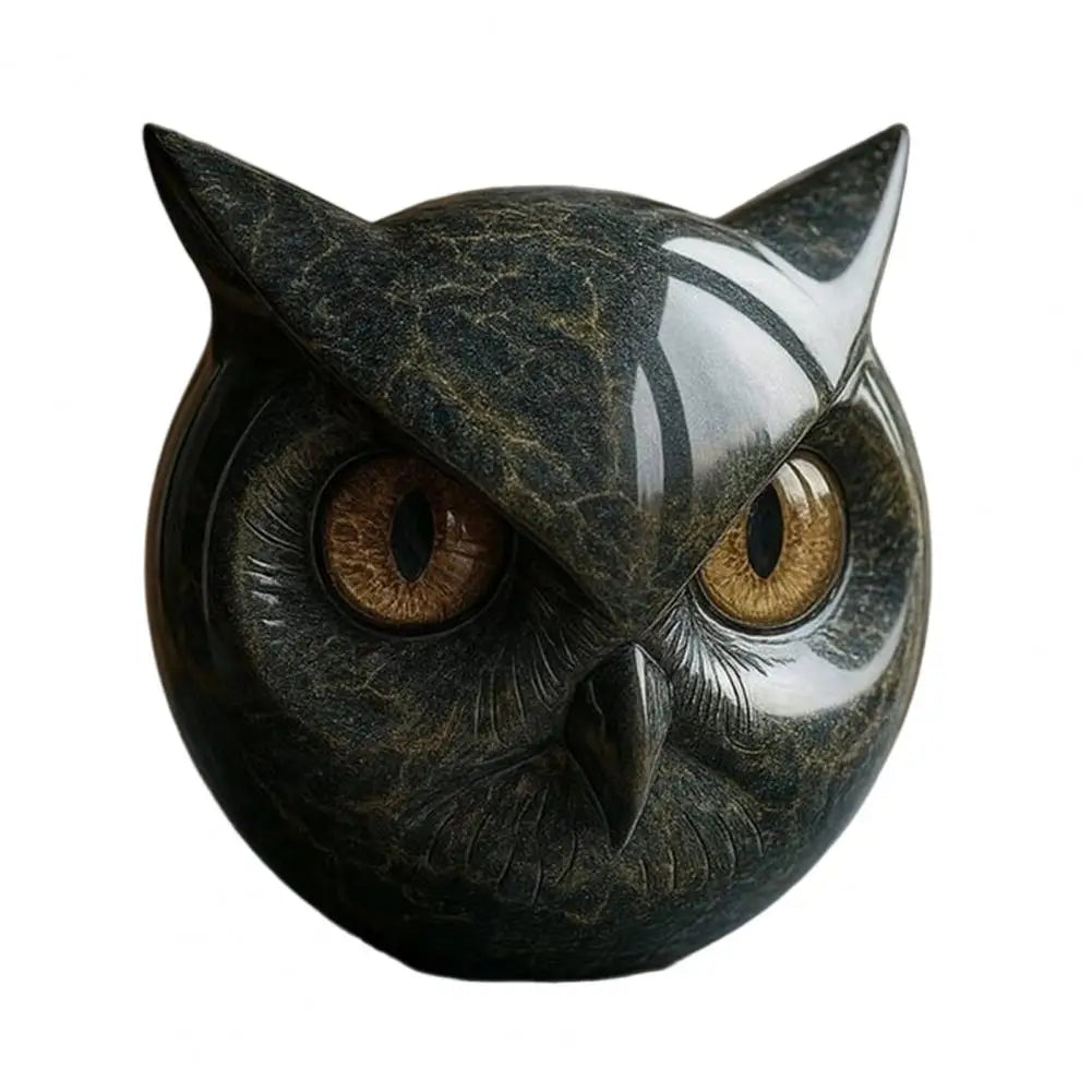 Eulen NyxCharm - Mystische Schwarze Skulptur