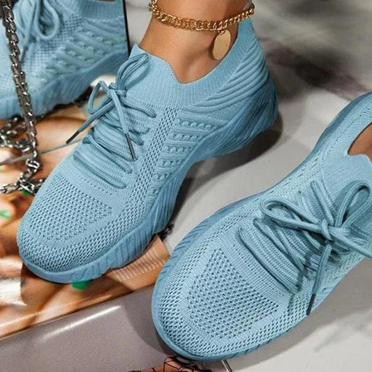 Lara | Schuhe Orthopädische Gummisohle, Stretch-Strickstoff für Komfort