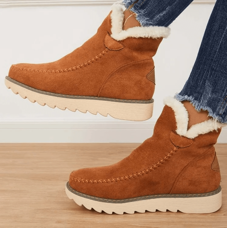 Traudl - Botas de invierno súper cómodas con suela cómoda y forro cálido.