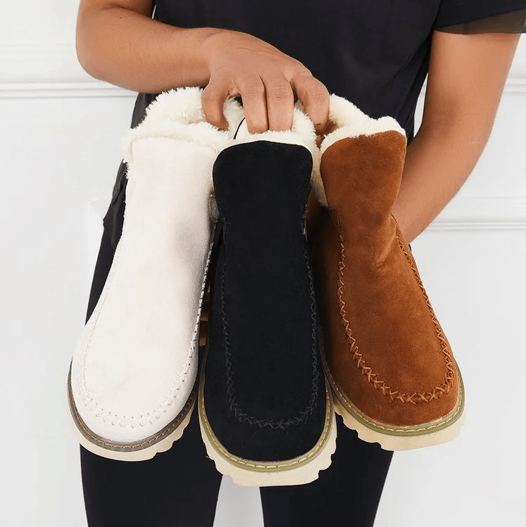 Traudl - Botas de invierno súper cómodas con suela cómoda y forro cálido.