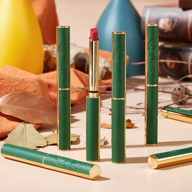 Gluschwein - Vintage Small Thin Heel Green Tube Lipstick