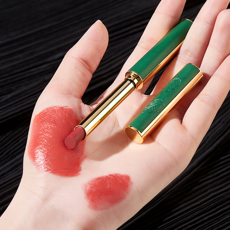 Gluschwein - Vintage Small Thin Heel Green Tube Lipstick