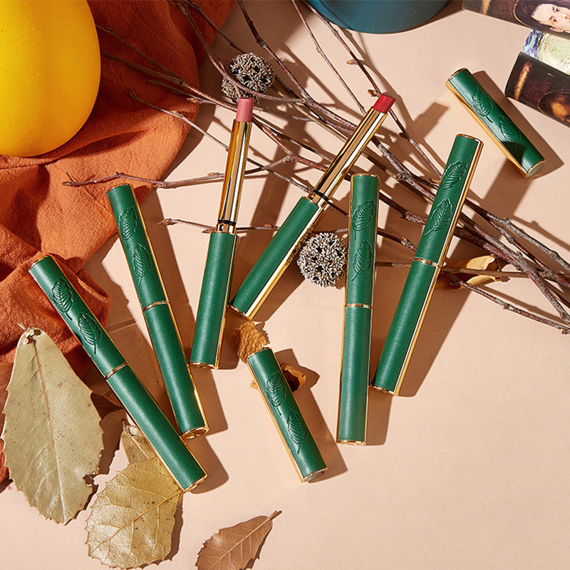 Gluschwein - Vintage Small Thin Heel Green Tube Lipstick
