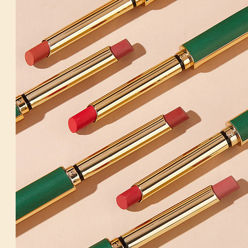 Gluschwein - Vintage Small Thin Heel Green Tube Lipstick