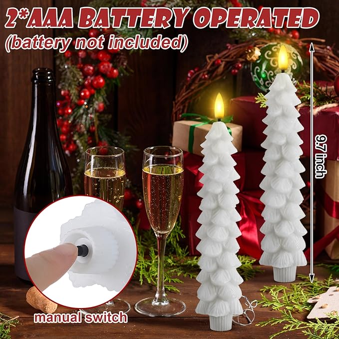 LumaGlow 4er-Set – Flammenlose Spitzkerzen mit Fernbedienung