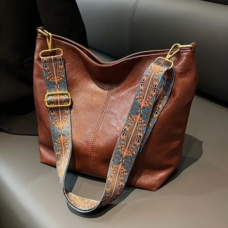 Mirelda – Bolso de hombro casual con correa ancha