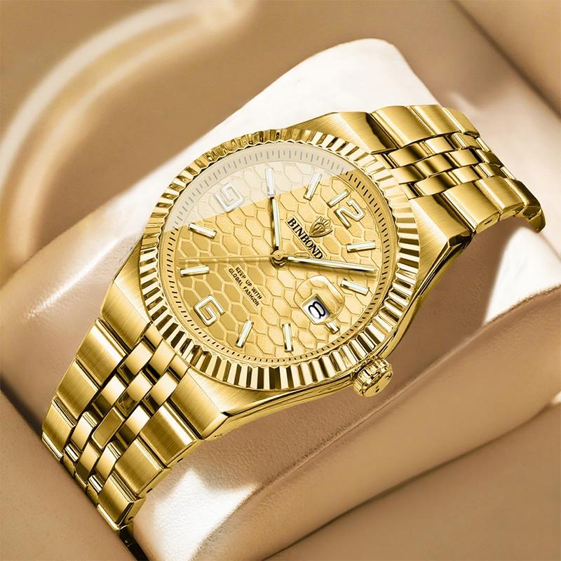 ⌚ 50% RABATT! ✨ Herren-Armbanduhr mit Wabenmuster – Leuchtend, wasserresistent & modernes Edelstahl-Design ⚡