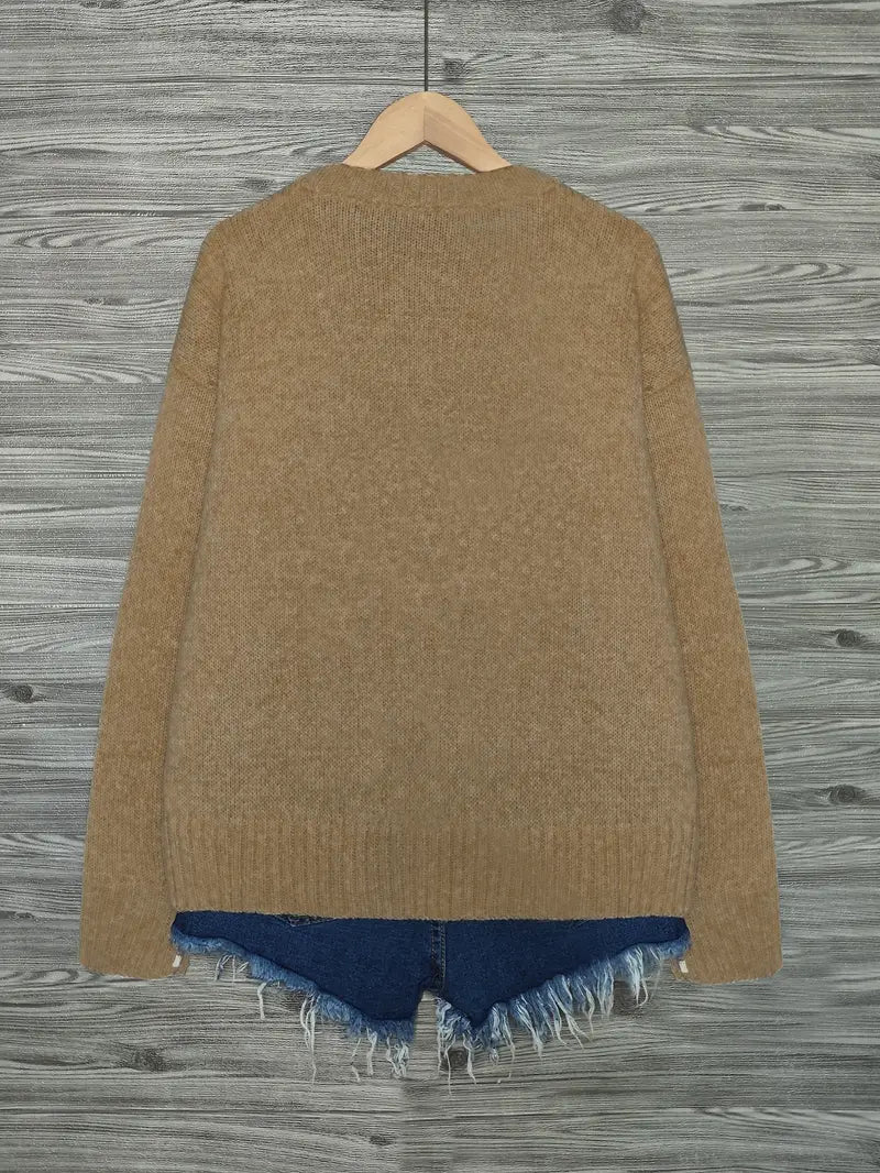 Urvana - Langarm Pullover Mit Katzen Drucken