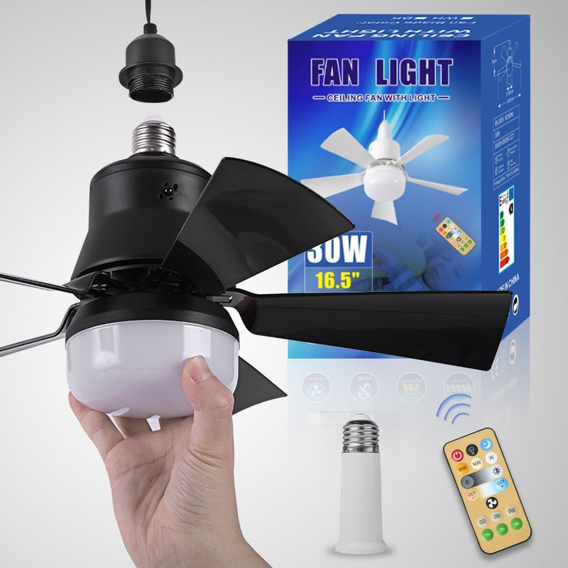 Gluschwein - 🔥50% Rabatt🔥 2-IN-1 TRAGBARE DECKENVENTILATOR & LICHT mit Fernbedienung