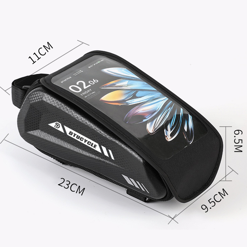 Gluschwein - 🚴50% RABATT! 📱 Wasserdichte Fahrrad Oberrohrtasche – Hardcase Handyhalter, Perfekt für MTB & Rennrad 🗺️