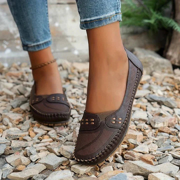 Amelie – Stilvolle Orthopädische Flache Schuhe