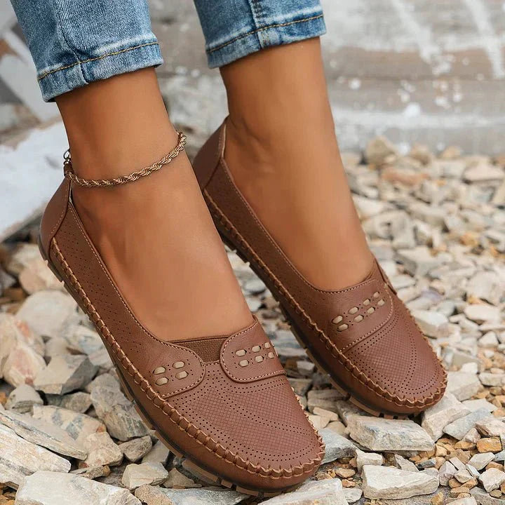 Amelie – Stilvolle Orthopädische Flache Schuhe