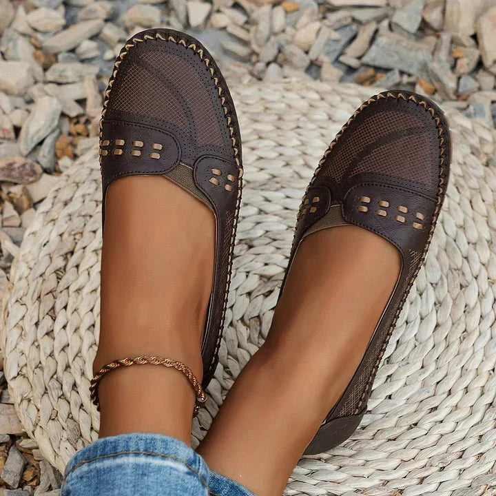 Amelie – Stilvolle Orthopädische Flache Schuhe