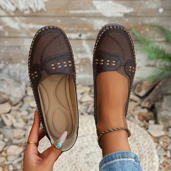 Amelie – Stilvolle Orthopädische Flache Schuhe