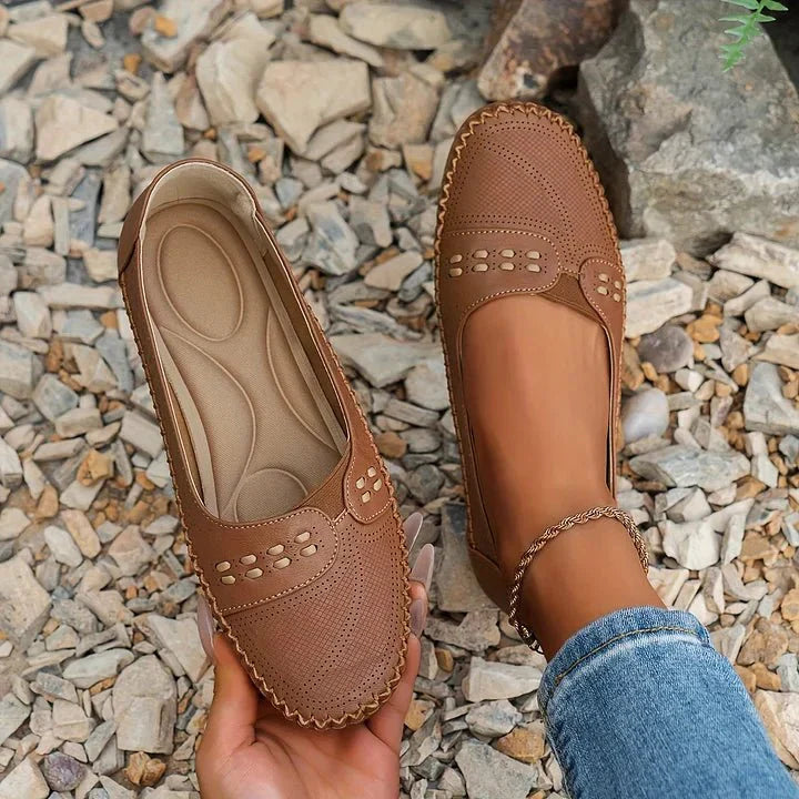 Amelie – Stilvolle Orthopädische Flache Schuhe
