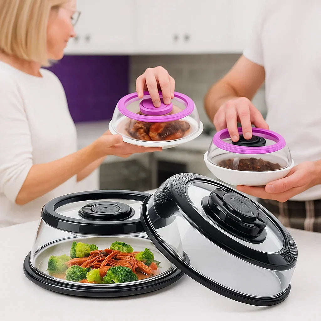 Couvercle de conservation sous vide – Couvercle réutilisable pour une fraîcheur plus longue