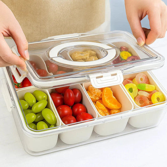 Snackbox mit 8 Fächern – Ordnung für unterwegs