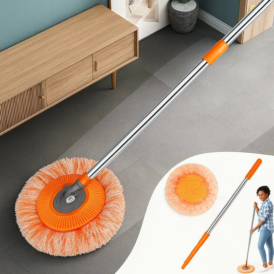 360° drehbarer Mikrofaser-Mopp mit verlängerbarem Griff
