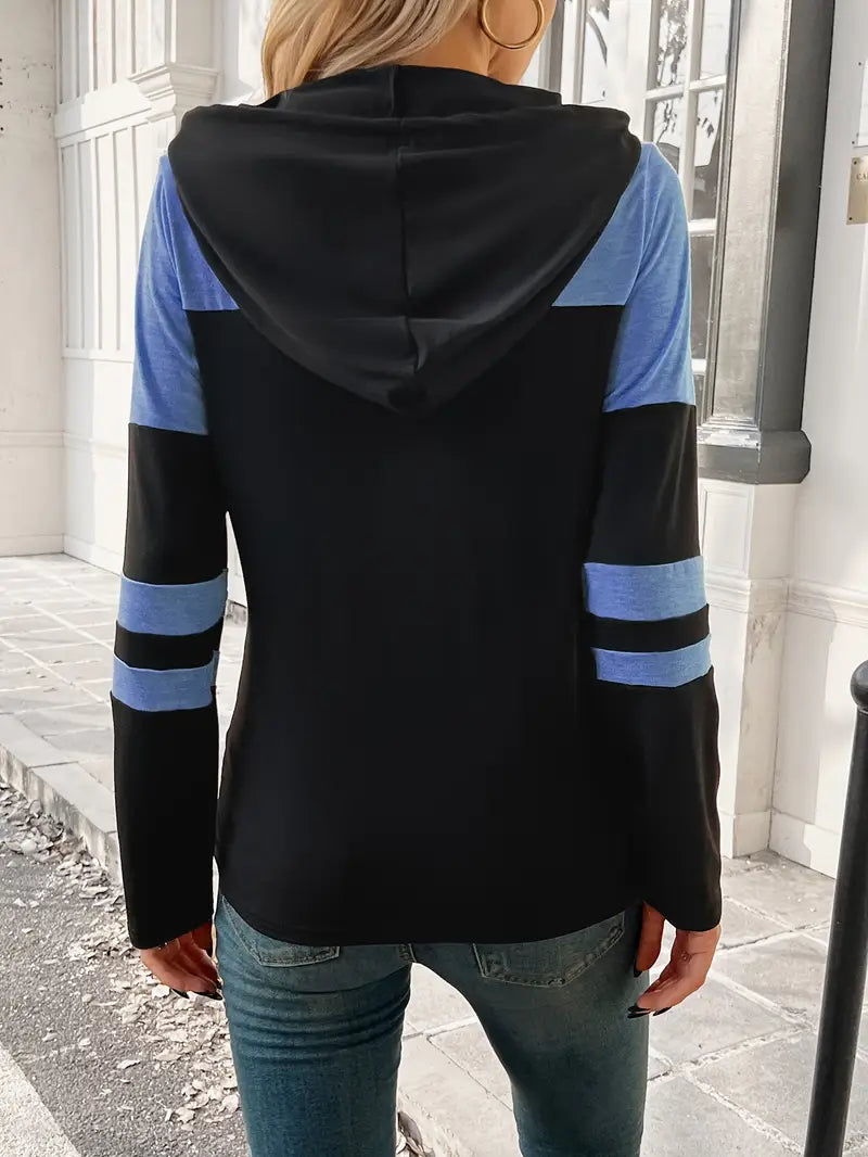 Tahliah - Lässiger Langarm Kapuzenpullover
