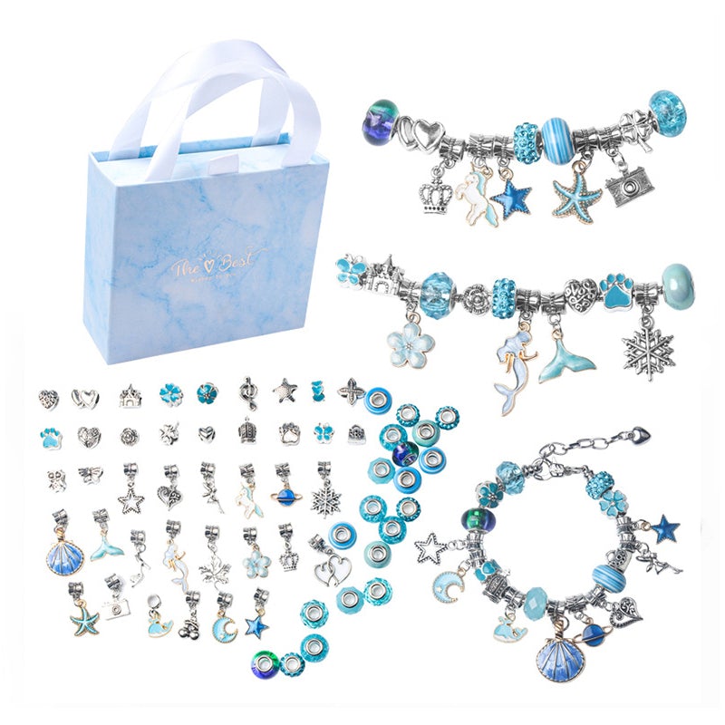 Gluschwein - DIY Kristallarmband Set blau