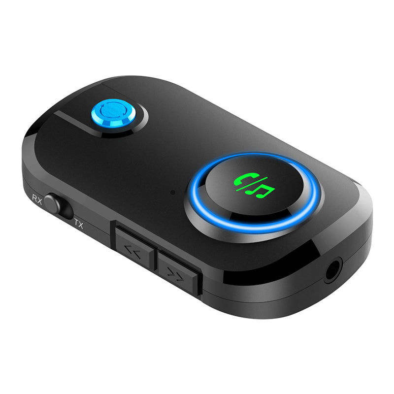 Gluschwein - 2in1 Bluetooth 5.0 Audio Transmitter / Receiver 3.5 mm Klinkeadapter - Schwarz