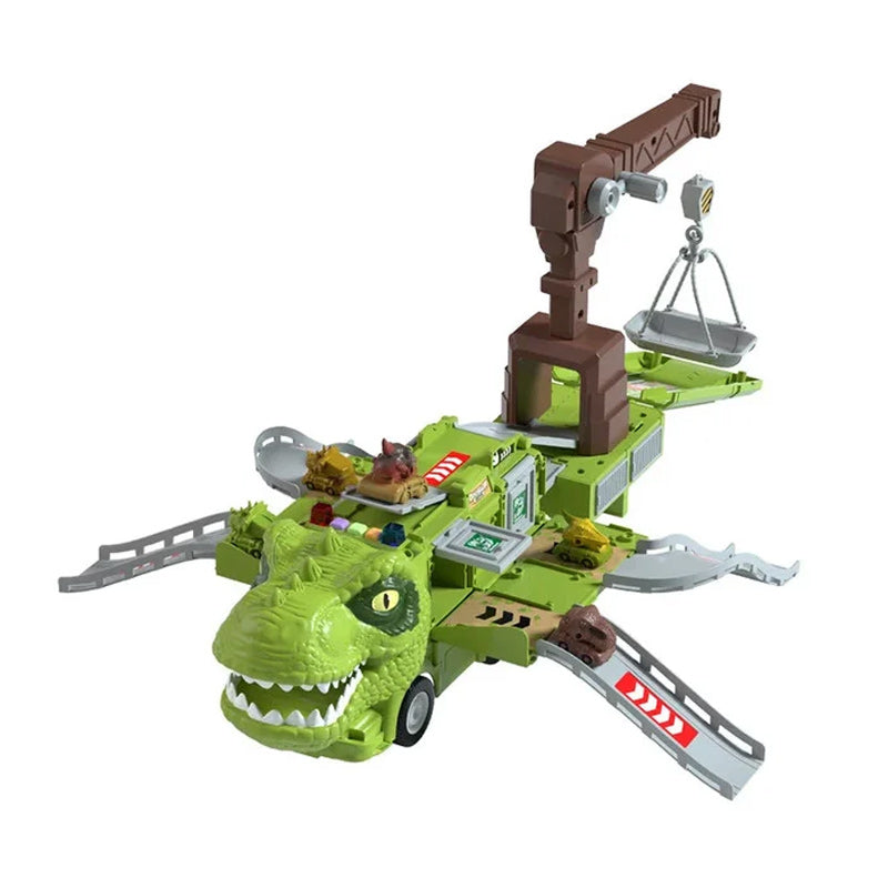 Gluschwein - Neues Spielzeugset Dinosaurier-Transforming-Engineering-LKW-Strecke