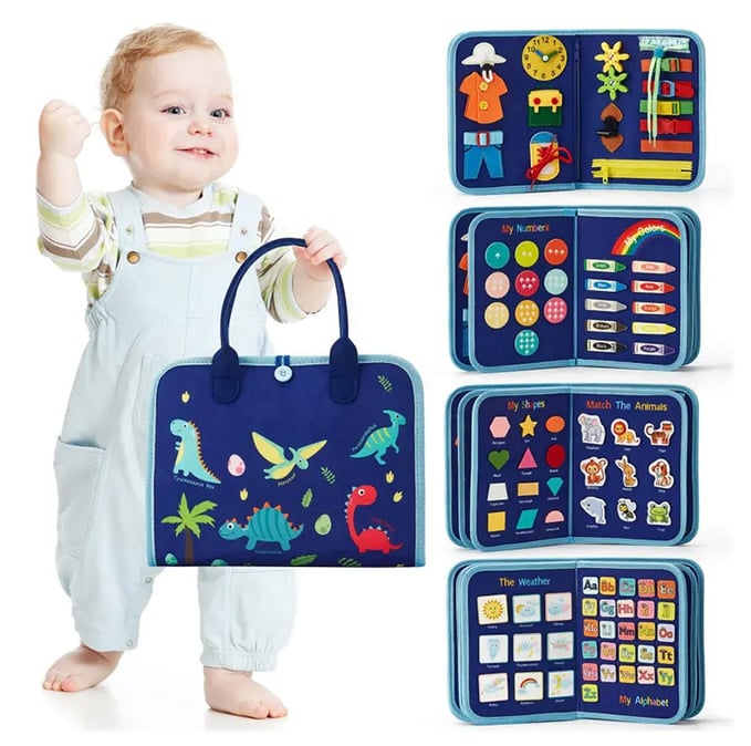Tablero sensorial: juguete de actividad Montessori para el desarrollo motor de los niños 