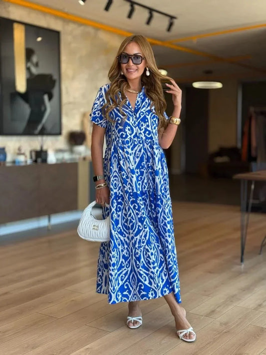Jubilee – Vestido holgado de corte A con estampados