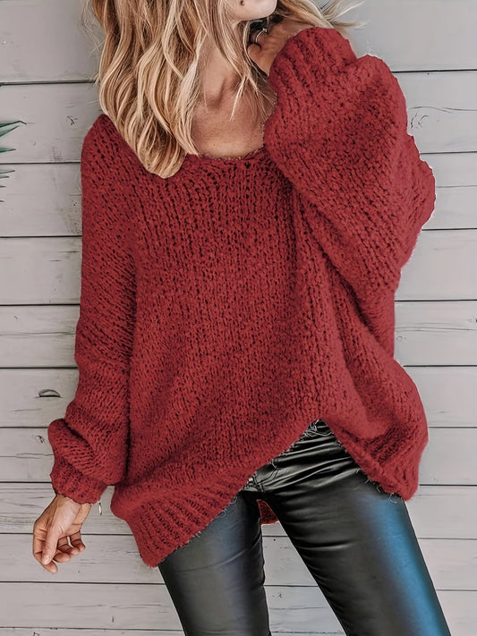 Jeannette - Rundhals-Pullover Mit Langen Ärmeln