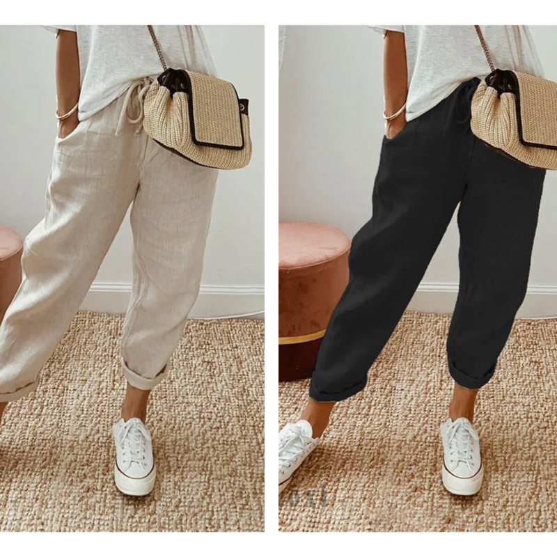 💕60% RABATT💕Lässige Baumwoll- und Leinenhosen für Damen