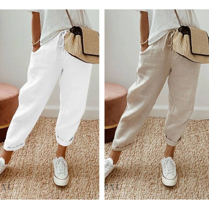 💕60% RABATT💕Lässige Baumwoll- und Leinenhosen für Damen