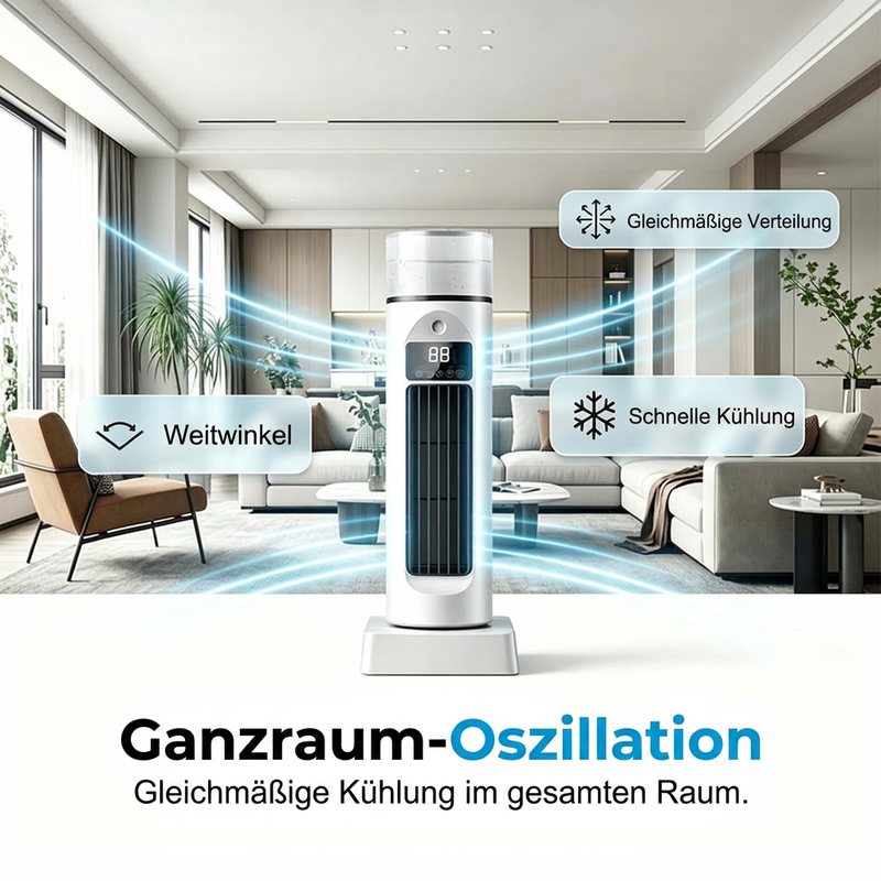 🌿6-stufiger Nebelventilator – Ideal für Zuhause, Büro und den Außenbereich ❄️