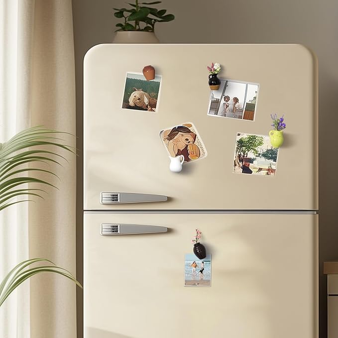 3er-Set Mini-Pflanzenvasen-Magnete für dekorative und frische Akzente