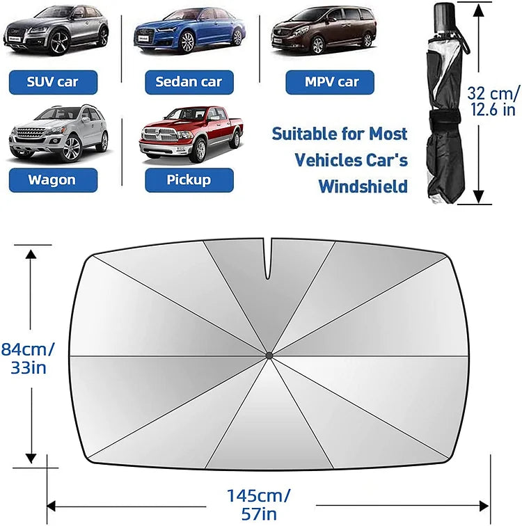 🌞 40% Rabatt 🌈 Faltbarer Auto-Sonnenschutz für die Windschutzscheibe