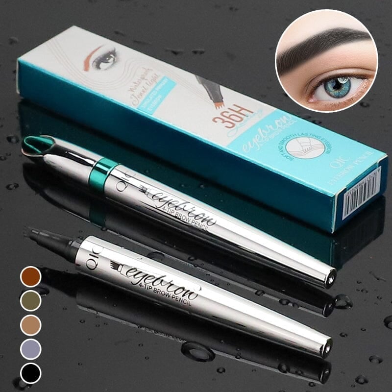 1+1 GRATIS | 3D Wasserdichter Microblading Augenbrauenstift — Für dichte, natürliche Brauen, die den ganzen Tag schmerzfrei halten