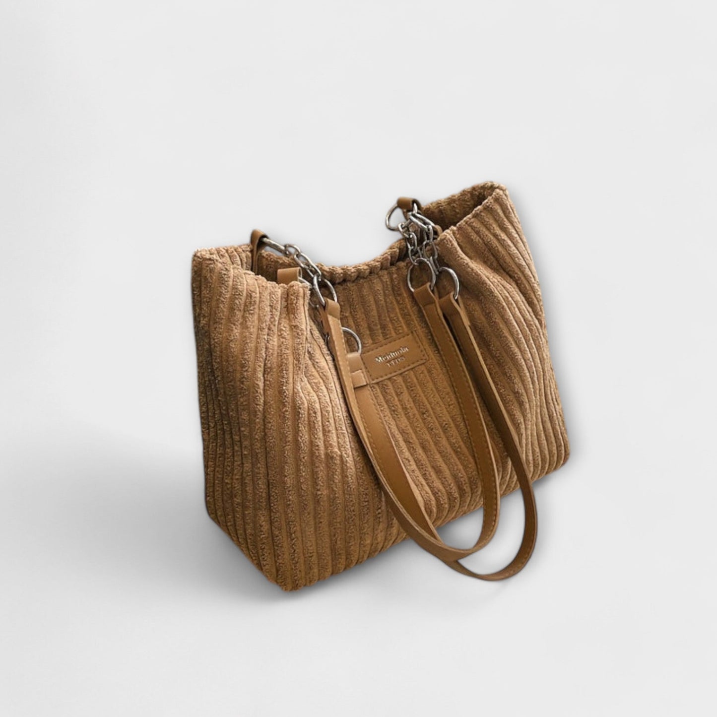 Lora. - Weiche Cord-Schultertasche