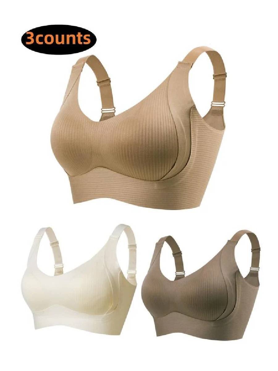 Gluschwein - 🔥50% Rabatt für begrenzte Zeit💕Gerippter Push-up-BH für Frauen, verstellbar, kabellos